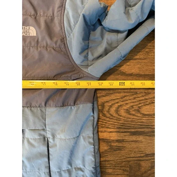 The North Face 1/4 Button Pullover Mens XL Blue Long Sleeve Mock Neck TNF - Picture 4 of 8